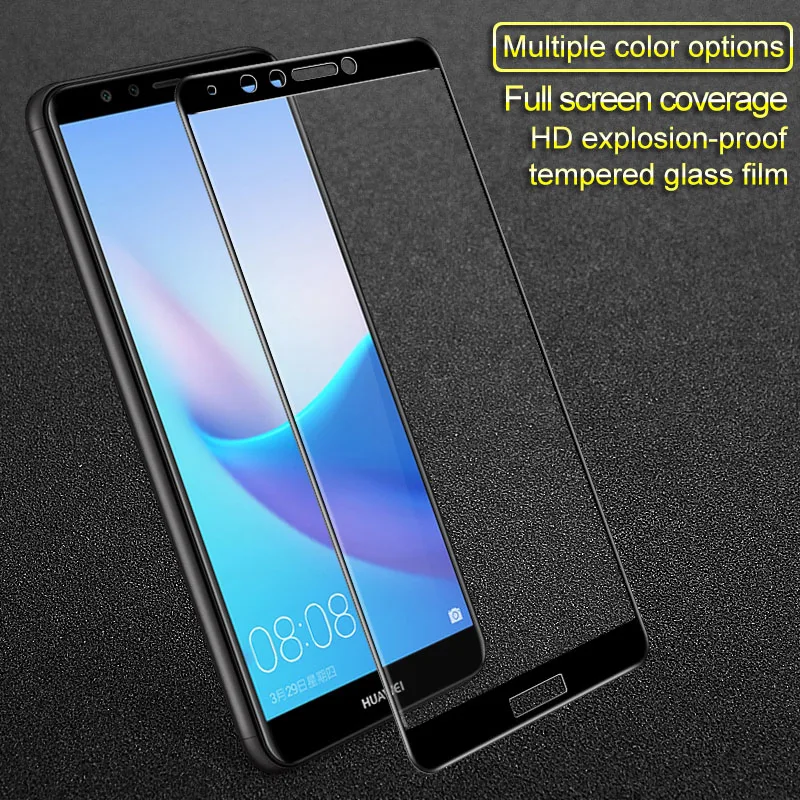 Для huawei Y9 2018 Стекло Экран протектор iMAK полный охват закаленное Защитная пленка