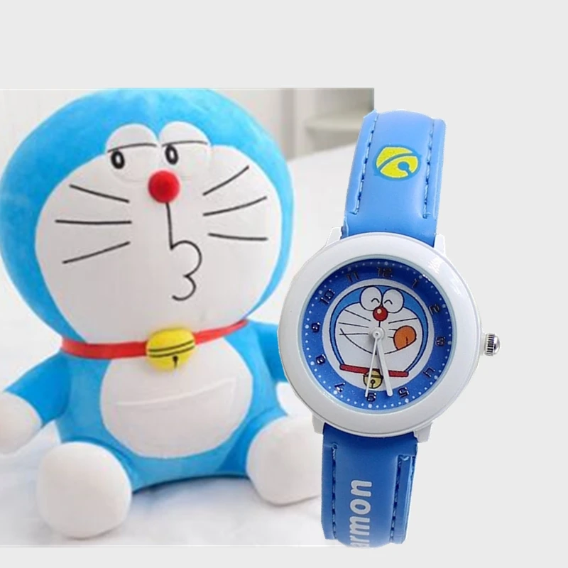 Children's watch boys and girls cartoon Doraemon tinkling cat primary and middle school students waterproof quartz watch Children's watch boys and girls cartoon Doraemon tinkling cat primary and middle school students waterproof quartz watch