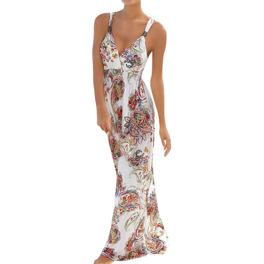 boho sleeveless maxi dress