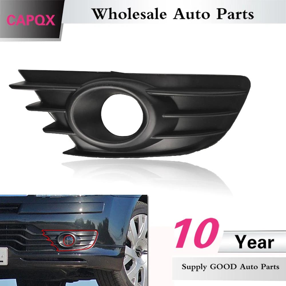

CAPQX Auto Front Bumper Fog Light Lamp Trim Cover For Citroen C-Triomphe C4 Back Front Fog Lamp Cap Shell housing Hood Grille