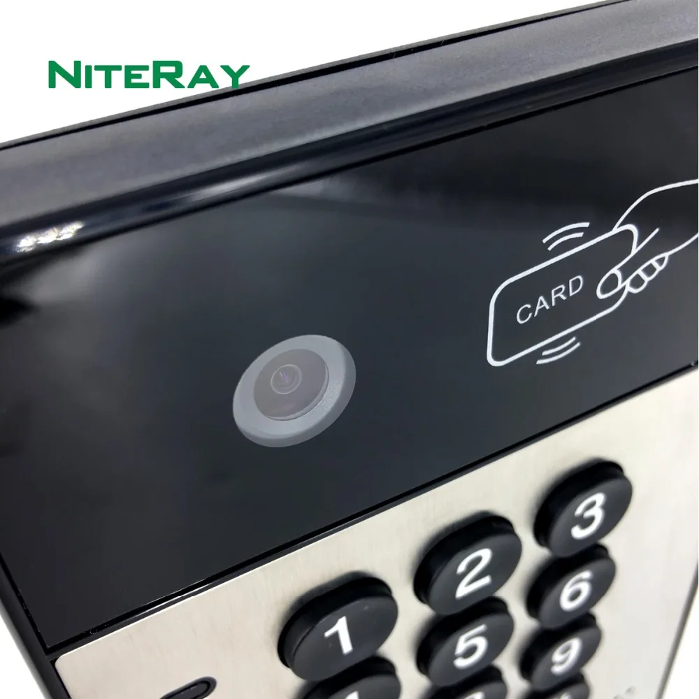 Дверной Звонок IP дверной домофон Voip система контроля доступа к RFID карте NiteRay