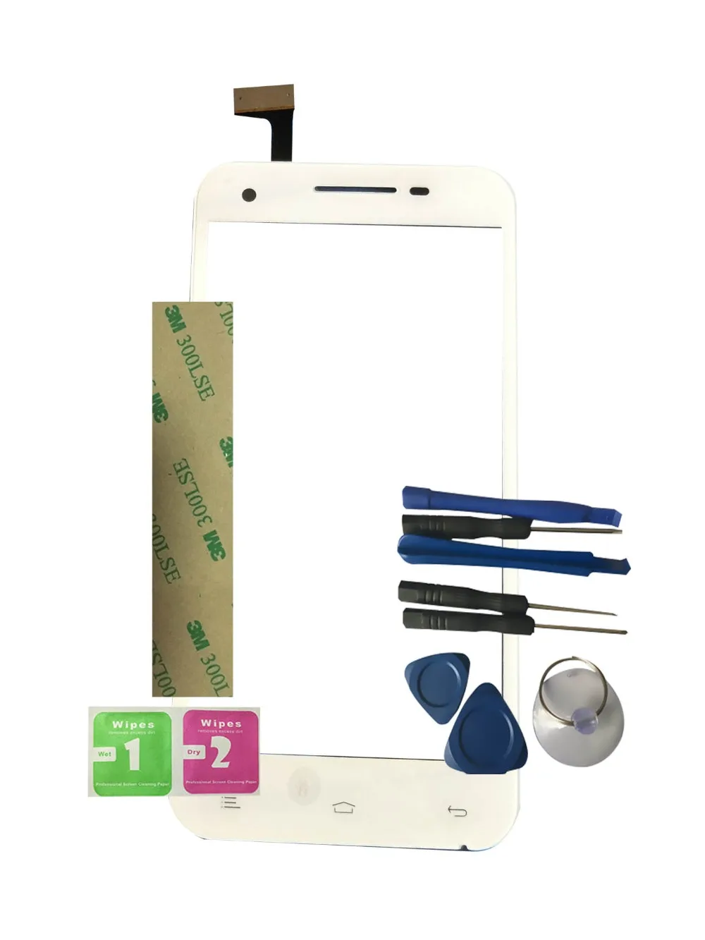 

RYKKZ For Blu Studio 5.5 D610A Touch Screen No LCD Display Digitizer Sensor Replacement With Tools+3M Sticker