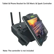 Foldable Extender 4-12 Inches Tablet Phone Stand Holder Snap On / Off Bracket for DJI Mavic and DJI Spark Remote Controller