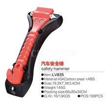 200 шт./лот портативный безопасный Молот кемпинговый ремень безопасности для вождения автомобиля резак молоточек для аварийного выхода для разбивания стекла