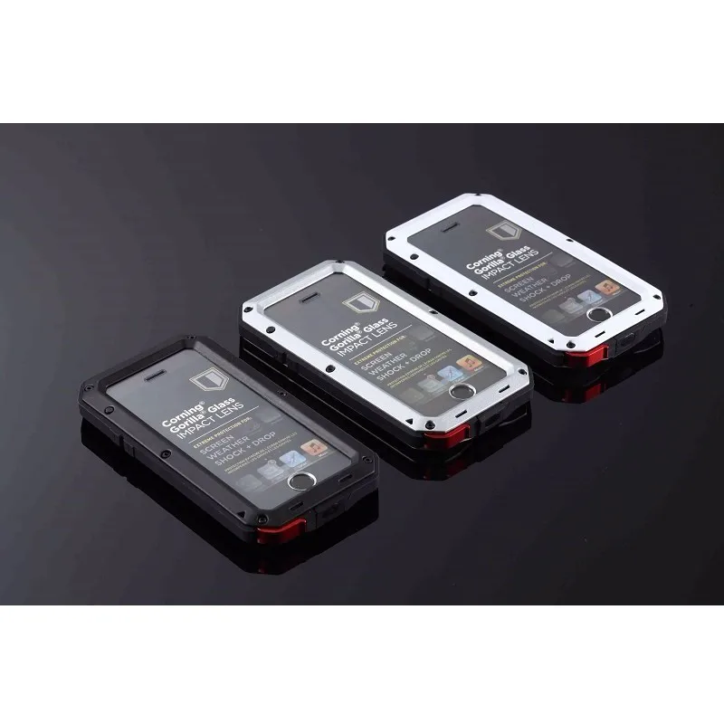 Luxury-doom-armor-Dirt-Shock-Waterproof-Metal-Aluminum-cell-phone-case-For-iphone-SE-4-4S