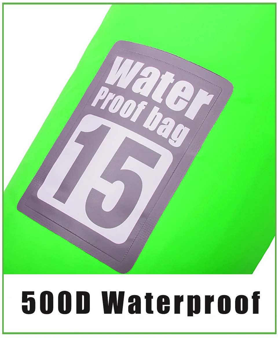 Качественные ультралегкие 5L/10L/15L/20L водонепроницаемые сумки для хранения сухих мешков для каноэ каяк Рафтинг Спорт на открытом воздухе сумки для плавания