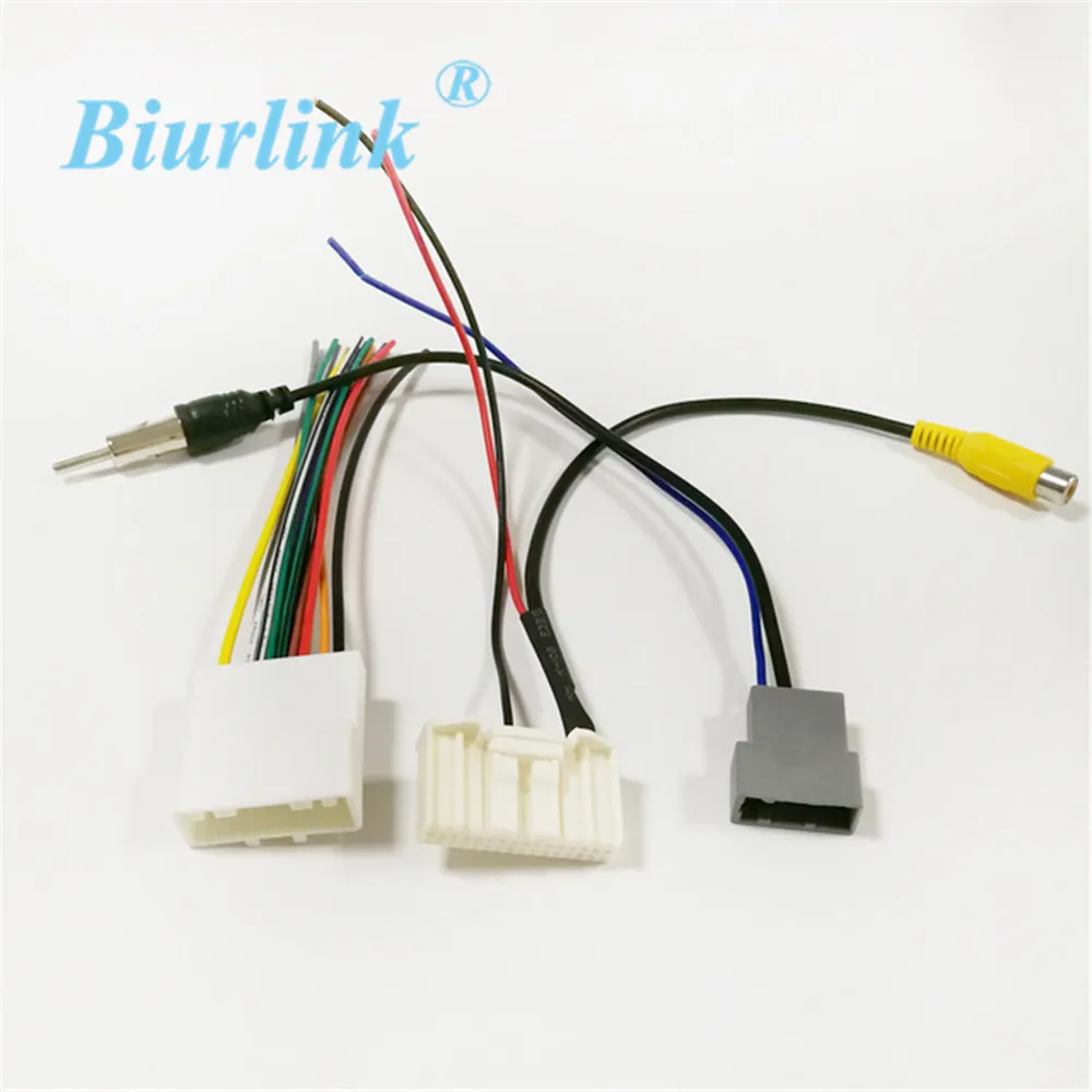 Biurlink Car Radio Reversing Parking Cable Adapter Antenna Harness Wire