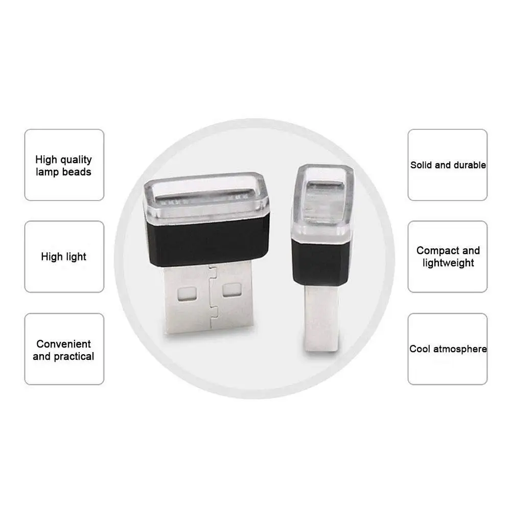 2 шт. Автомобильные светодиодные USB лампы|Фара для авто в сборе| |