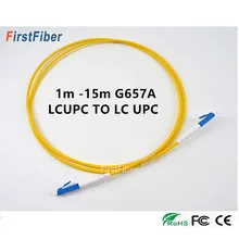 LC UPC Волоконно-оптический патч-корд SM LC соединительный кабель 2,0 мм оптоволоконный кабель LC разъем G657A симплексный одиночный режим 1 м 2 м 3 м 5 м 10 м 15 м