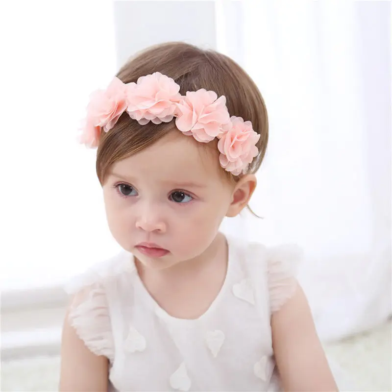 Baby Kids Girl Toddler Cute Lace Flower Hair Band Headwear Headband Accessories
