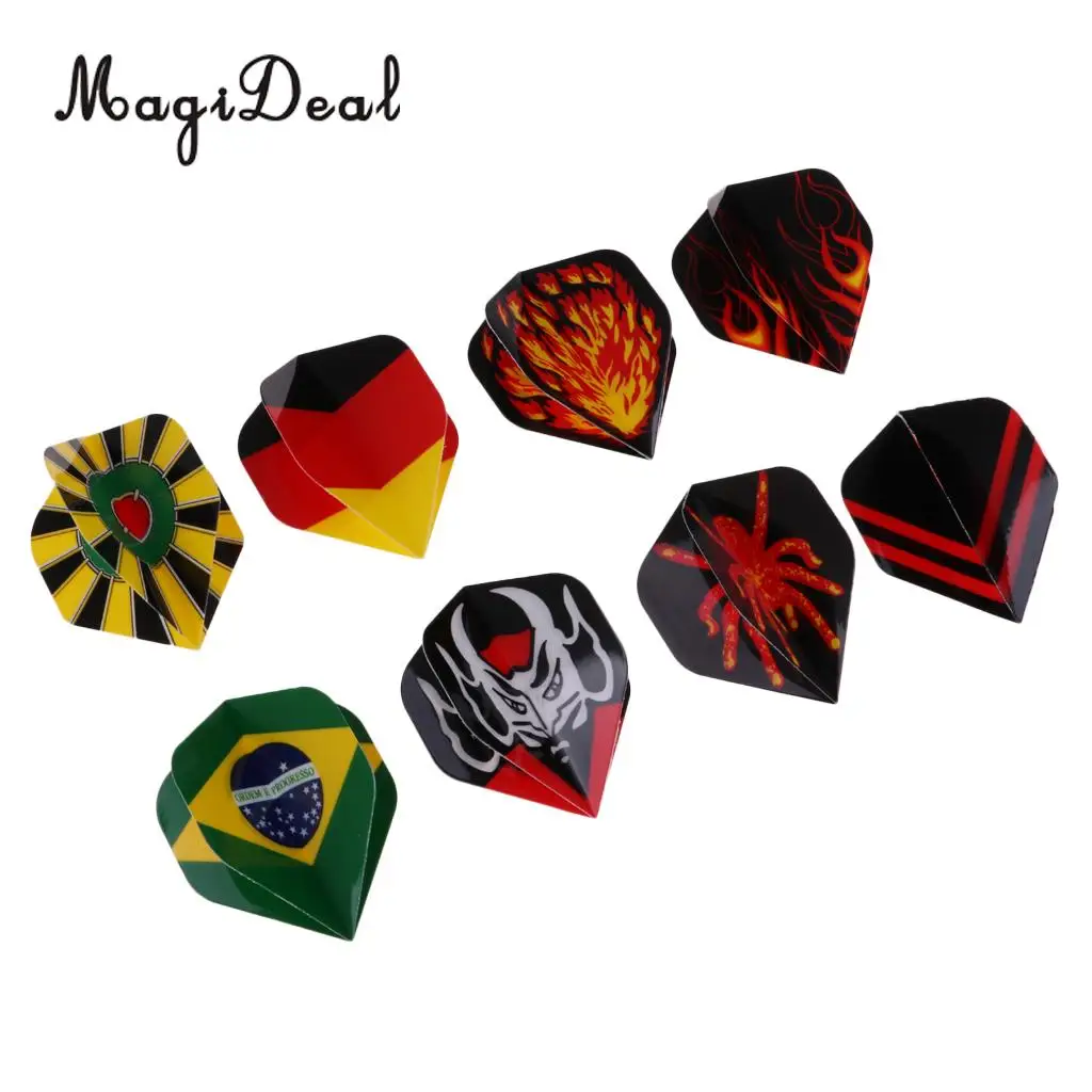 24/27/36pcs Professional Dart Flights Feather Tail Wing Flight Replacement Darts Accessory Supplies National Flag 