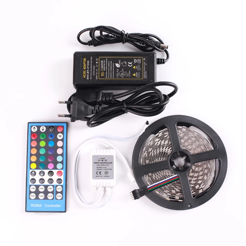 

Led Strip SMD 5050 60led/m 300leds Strip Light Flexible RGB+White Color/RGB+Warm White Color Led Tape Home Decoration Lamps