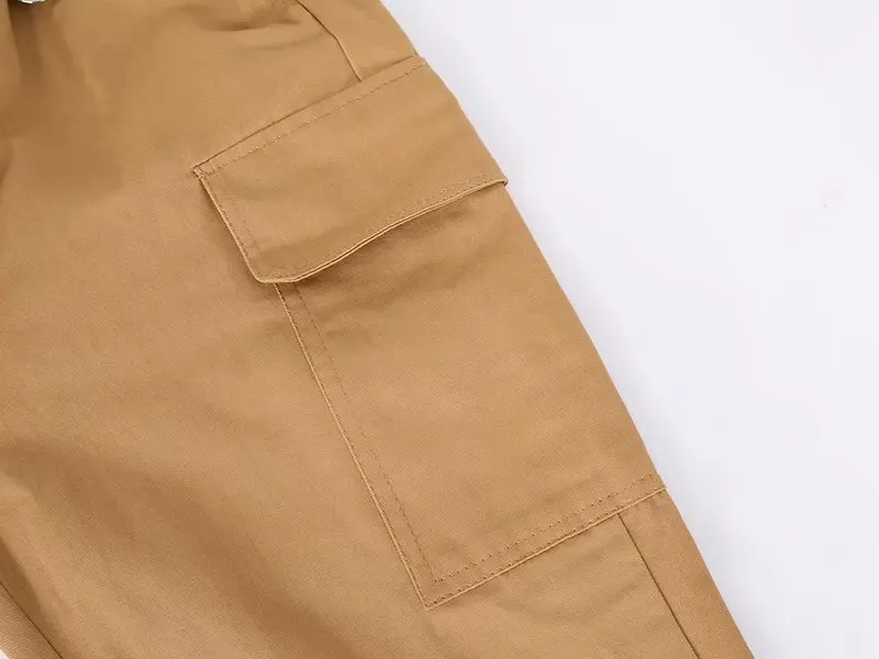 2019 последние весенние модные брюки карго женские с высокой талией Stresswear хаки