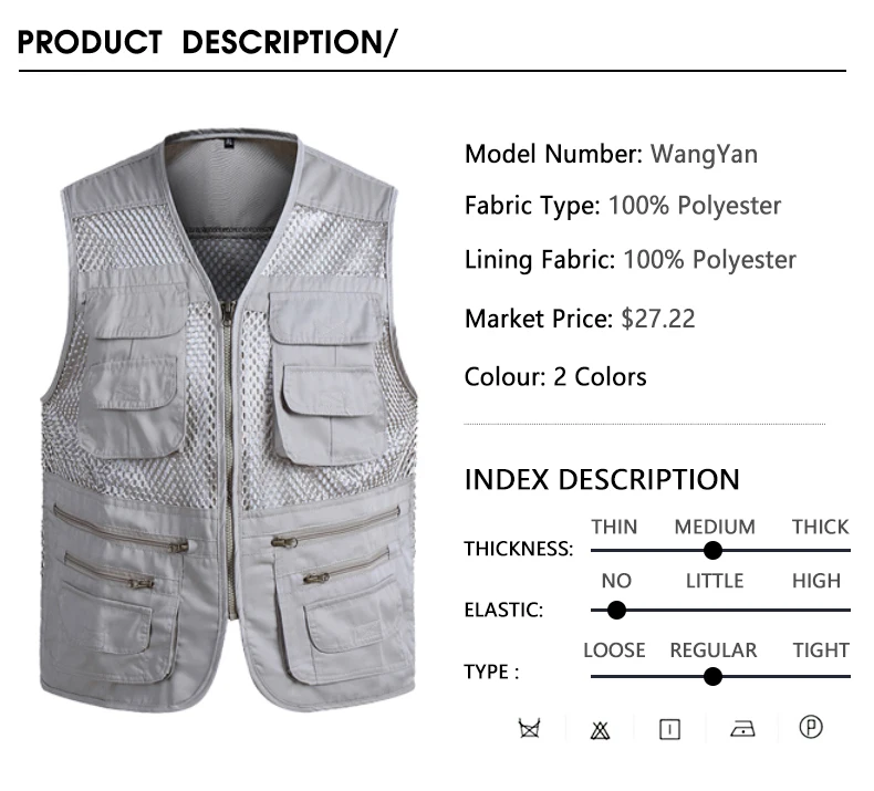Летний сетчатый мужской жилет для стрельбы, Мужской Повседневный дышащий жилет без рукавов, мужской жилет с несколькими карманами