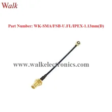 SMA женский кабель U. FL 1,13 мм(D), SMA IPEX RF1.13 кабель, u. fl кабель разъема SMA