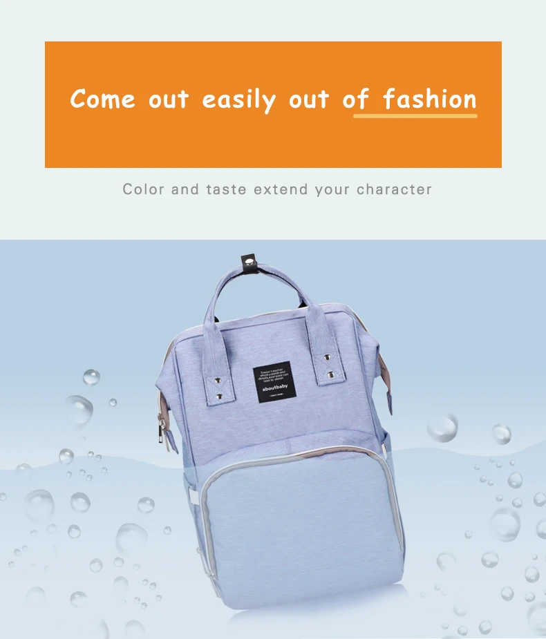 ABOUTBABY модная сумка для мам, сумка для мам, ремень для коляски, для ухода за ребенком, многофункциональная сумка для подгузников, рюкзак, сумка для подгузников w