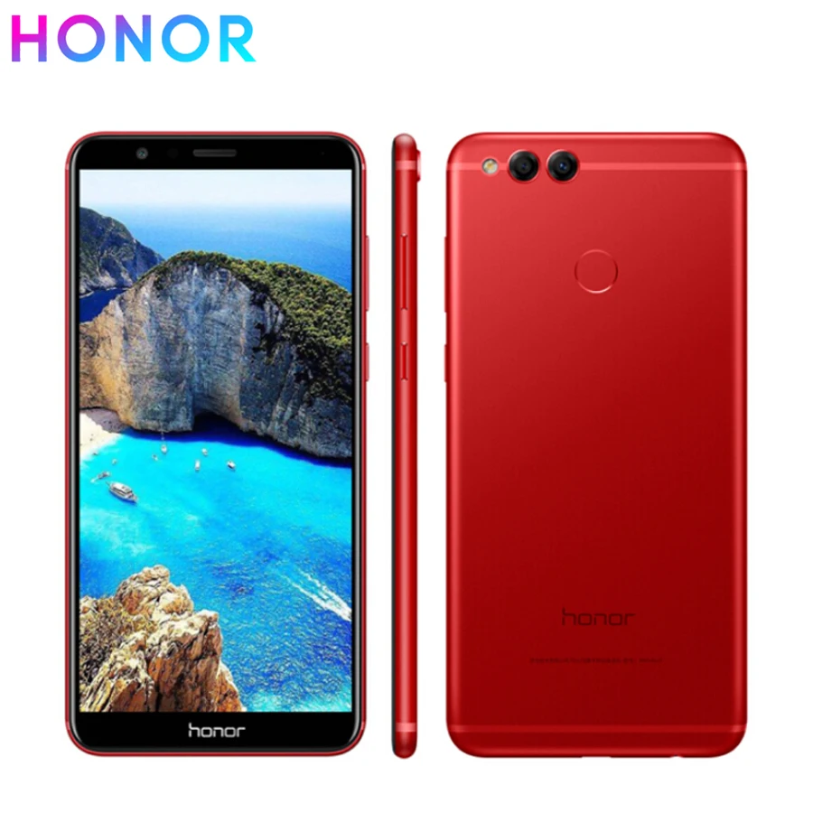 Новый мобильный телефон Honor 7x4G LTE 5 93 дюймов 4 Гб ОЗУ 32 ПЗУ Восьмиядерный процессор