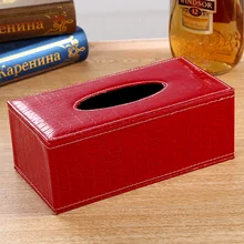 Креативная коробка для салфеток из кожи