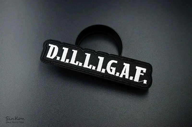 DILLIGAF(Размер: 2,6X11,5 см) DIY значки патч вышитая аппликация, этикетка для шитья одежды наклейки аксессуары для одежды значок