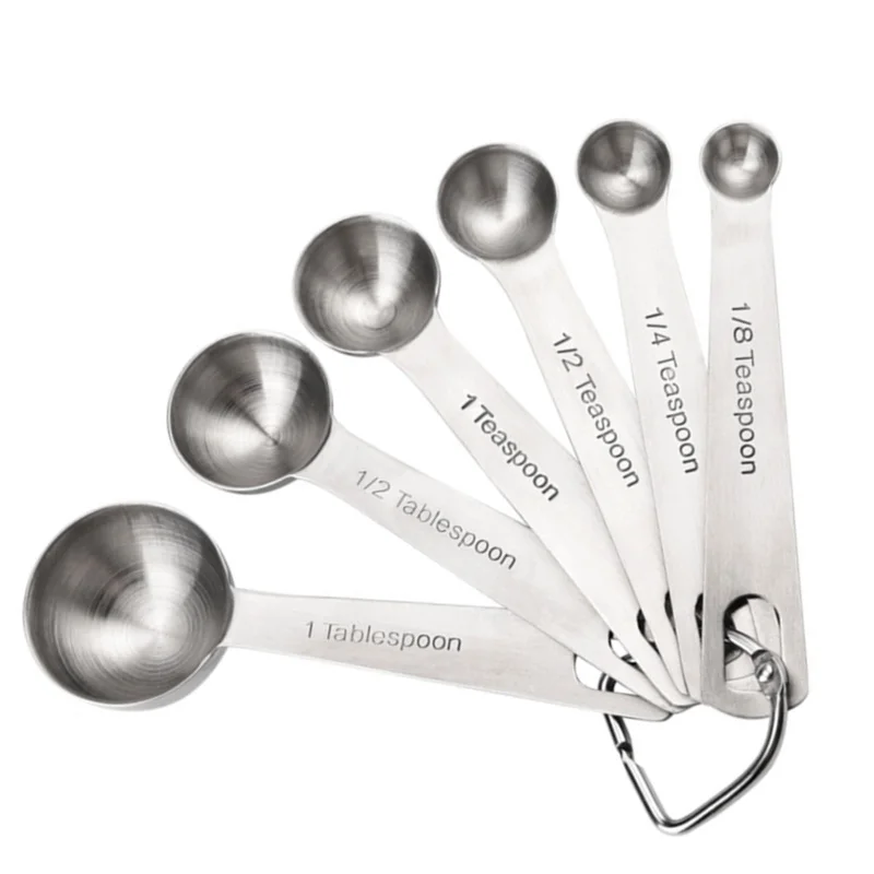 

Goldbaking 6 Pieces Stainless Steel Measuring Spoons Kitchen Measuring Spoon Set
