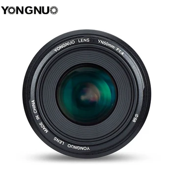 

YONGNUO YN50mm F1.4 Standard Prime Lens Large Aperture Auto Focus for Canon EOS 70D 5D2 5D3 600D DSLR Camera