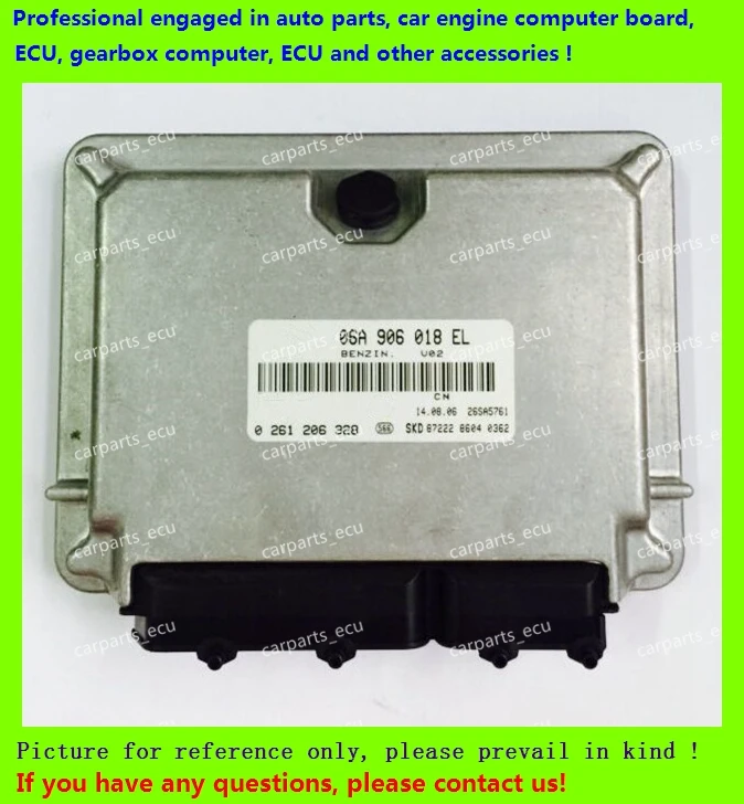 For car engine computer board/VW Santana ECU/Electronic Control Unit/33D 907 559 D/33D90755/06A 906 018 EL/06A906018EL0261206328