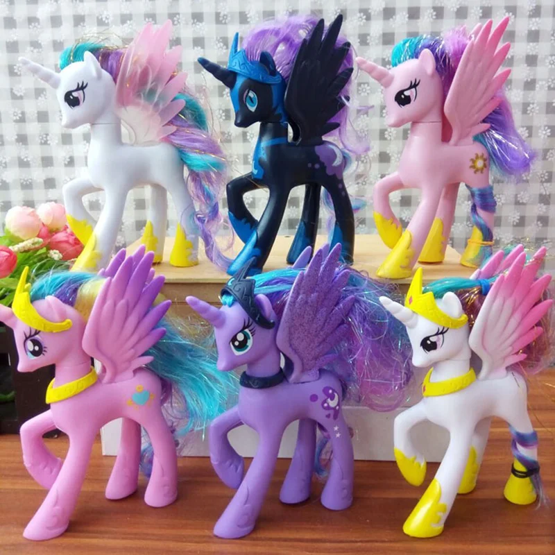 14cm-Collection-Model-Toy-Children-Gift-Anime-model-Funko-POP-Lovely-Rainbow-Horse-Princess-Luna-PVC