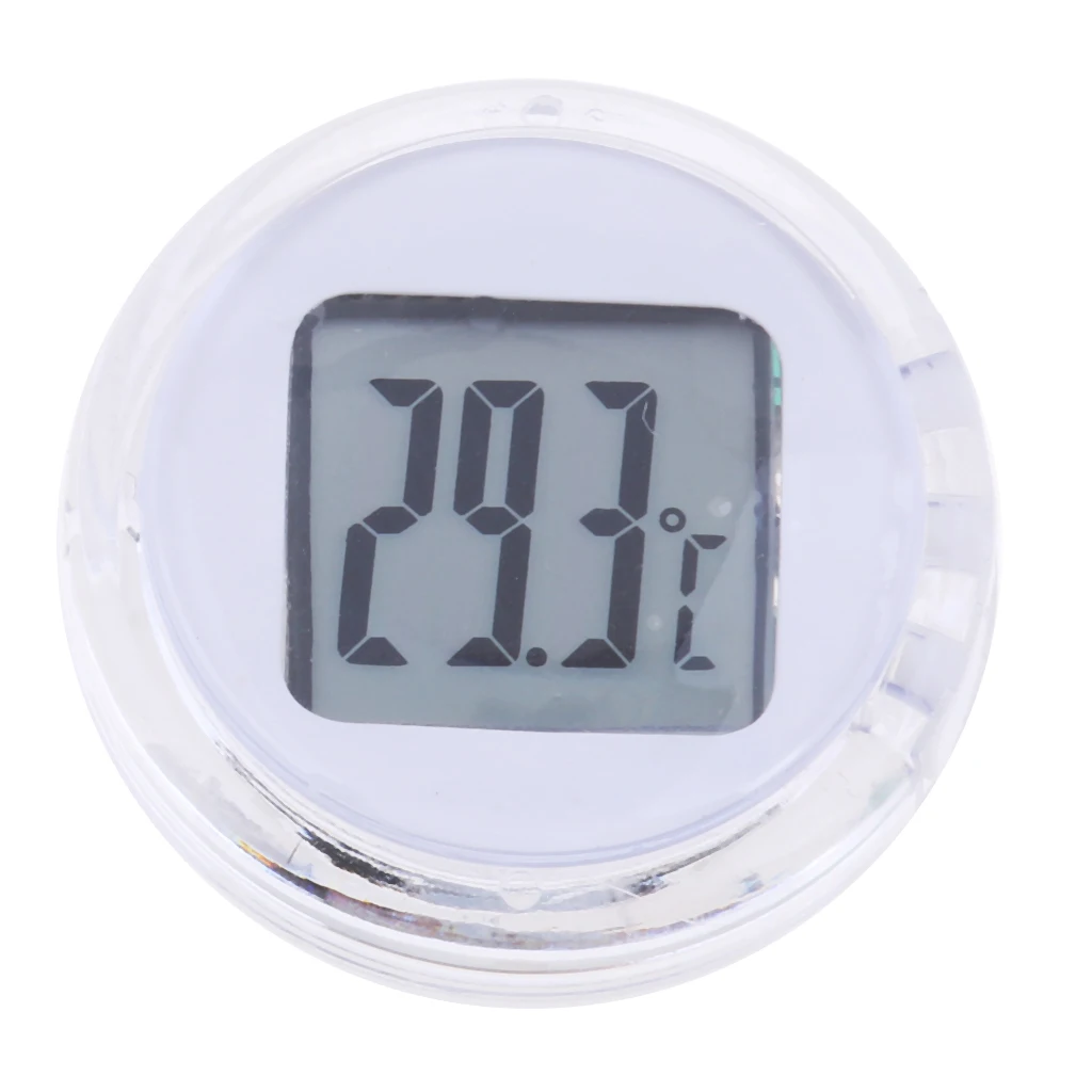 Motorcycle Bike Electronic Temperature Meter Gauge Mini Digital Thermometer  Waterproof Surface Shock Resistant