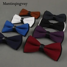 Mantieqingway мужской хлопчатобумажный галстук-бабочка смокинг Gravatas бизнес воротник галстуки-бабочки для мужчин Детские костюмы с бабочкой для свадьбы обтягивающие Vestidos галстук