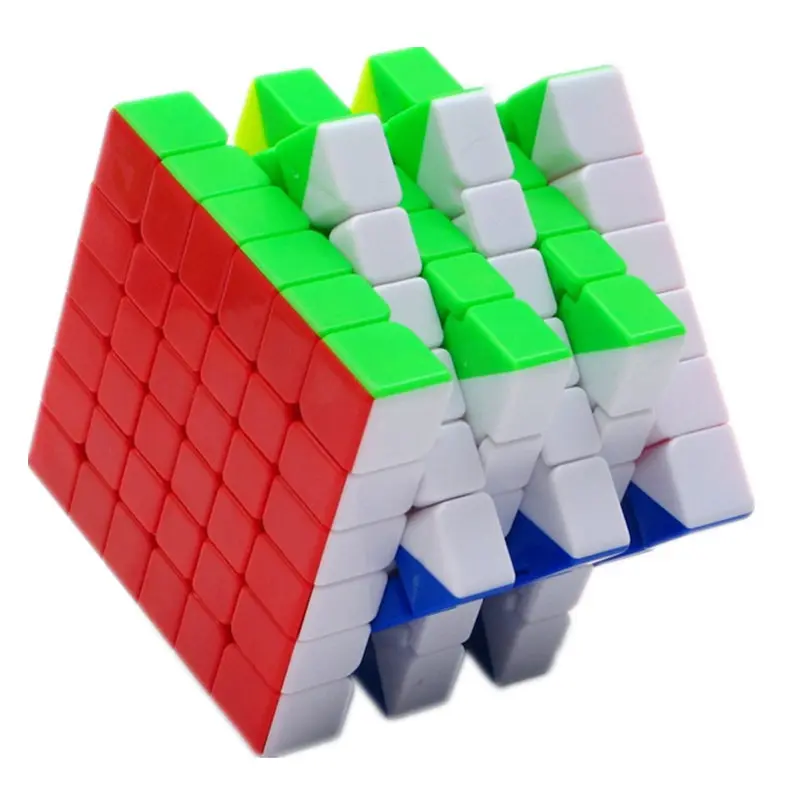 Yuxin красный Kylin кубик рубика 6x6x6 куб скорость Магия 6 слоев черный Stickerless Головоломка Куб 6x6 Cubo Magico красный игрушки-единороги для Childern подарок - Цвет: Stickeless