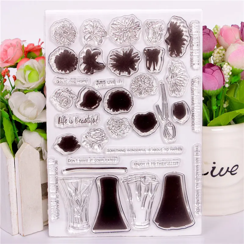 Rubber Silicone Clear Stamps for Scrapbooking Tampons Transparents Seal