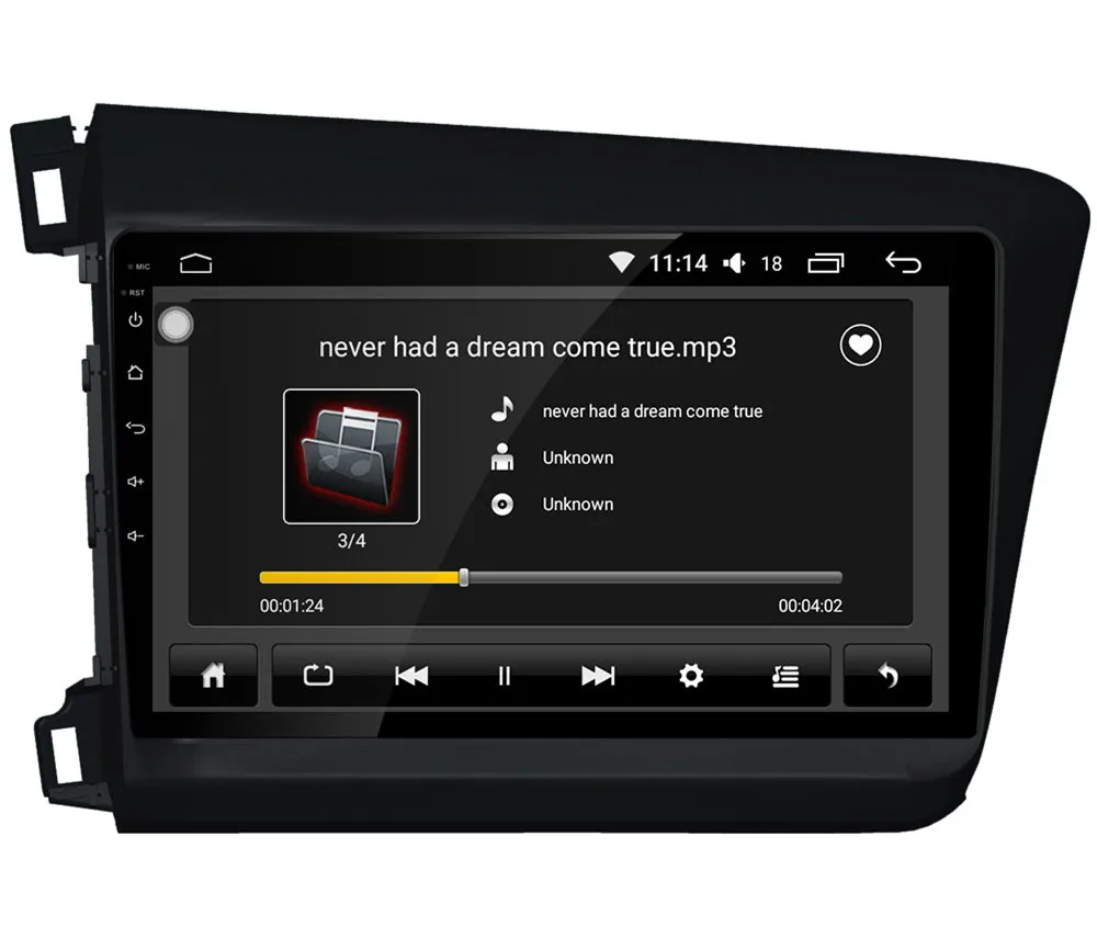 " ips 4G DSP Carplay Android 8 Восьмиядерный 4 Гб ОЗУ 64 Гб BT автомобильный DVD мультимедийный плеер стерео gps ГЛОНАСС для Honda Civic 2011