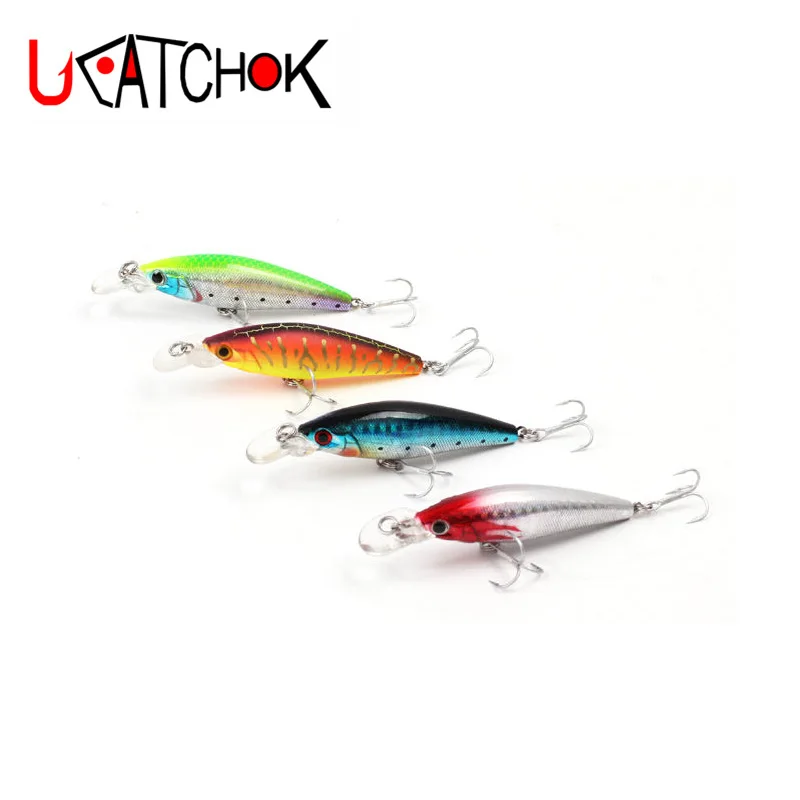

1pcs/pack Small Size 75mm/6g 8gMinnow Lure slow sinking Hard Bait Fishing Lure With Free PET box fishing tool accessorY tackle