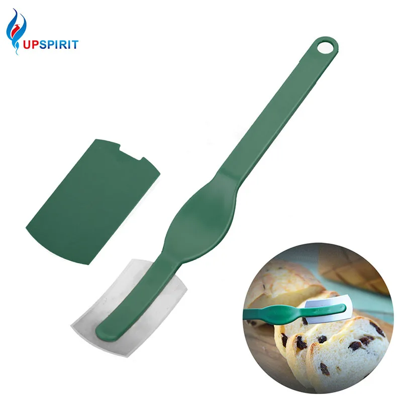 

Upspirit Arc Bread Knife Baguette Cutting French Toas Cutter Curved Bread Cutter with Thin Carbon Steel Blade and ABS Handle