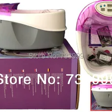 Фиолетовый Ион Детокс ванна для ног спа комбинированный таз для ног с высококачественным браслетом и ионными массивами, Детокс Спа для ног 2 шт./лот