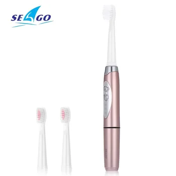 

SEAGO SG - 659 Waterproof Electric Sonic Toothbrush Intelligent 2-Min Timing With 3 Brush Heads Tooth Brush Electric Ultrasonic