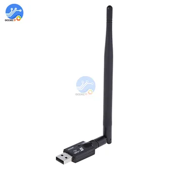 

Mini Wireless Wifi Adapter 300Mbps 18dBm Antenna USB Wifi Receiver Transmitter Network 802.11b/n/g for PC Laptop Audio Aux