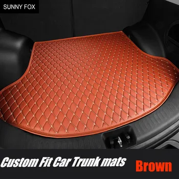 

Custom Car trunk mats cargo Liner made for Hyundai Santa Fe 6D perfect fit anti skid case heavy duty car-styling carpet rugs lin