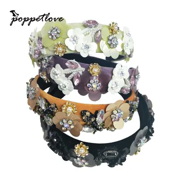 

Vintage Bohemian Ethnic Beads Handmade beads Headband Party Bohemian Rhinestone Elastic Hair Band Hair Accessory