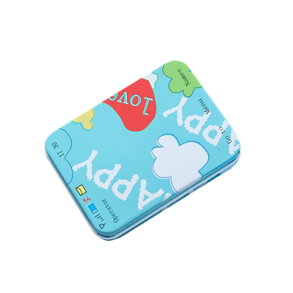 

NEW Mini Vintage Storage Tin Coin Bag Jewelry Box Lovely Print Girls Gifts Desk Storage Holder Cosmetic Stationery Organizer