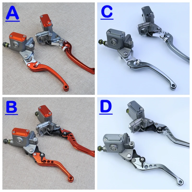 Главный цилиндр тормозного насоса Мотоцикл рычаг руль гидравлический сцепление гоночный мотоцикл 22 мм для Honda Yamaha Kawasaki Suzuki