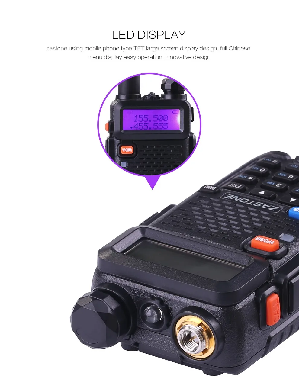 Купить zastone с двигателем V8 черный портативный радио рация ...