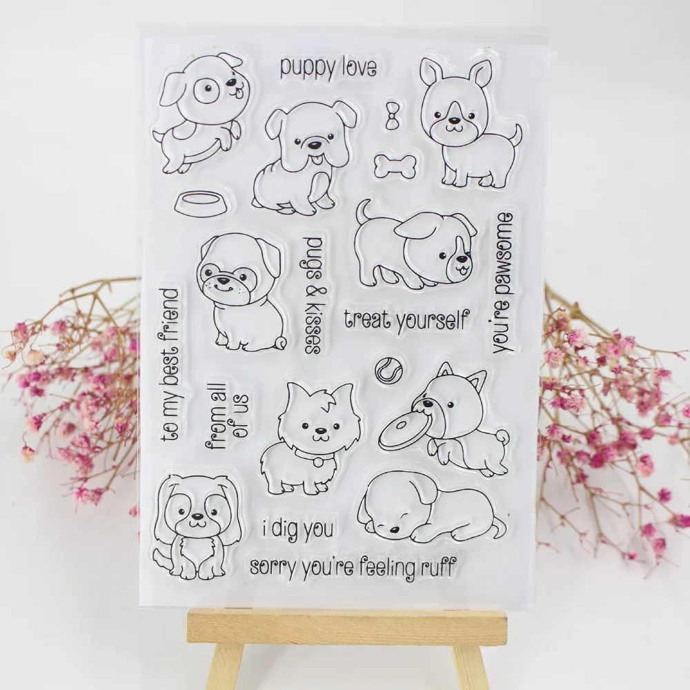 Cinta Monyet Dog Cat Paw Transparan Batal Silicone Cap Segel DIY