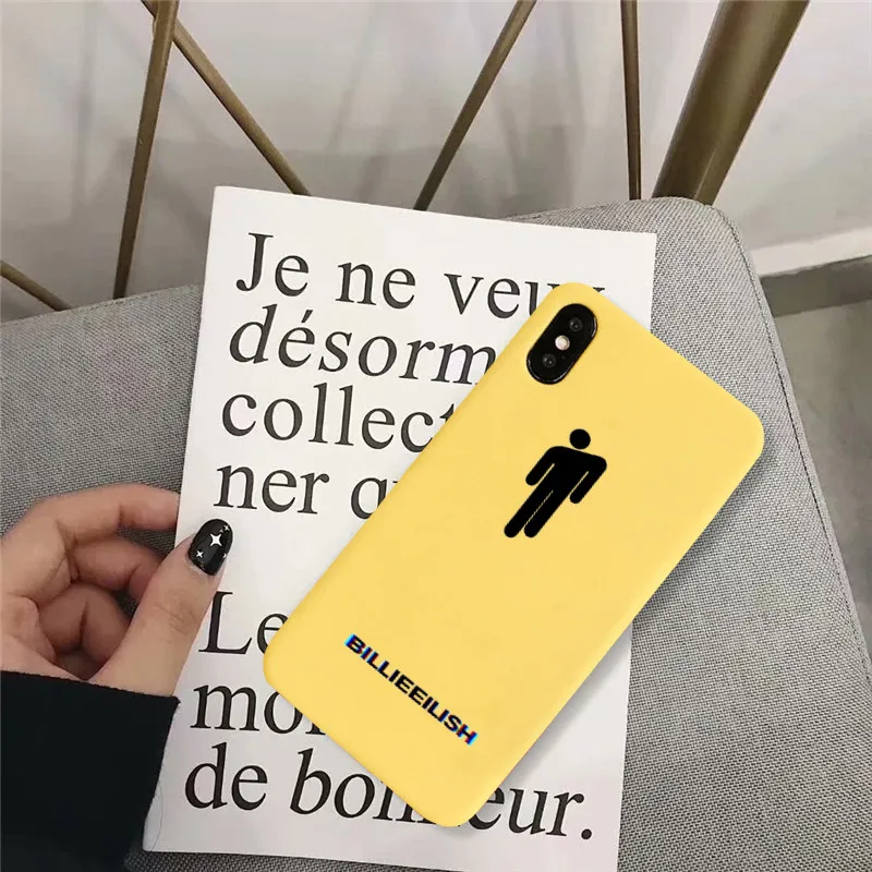 GYKZ Billie Eilish Logo Чехол для телефона для iPhone 7 XS MAX XR X 8 6 6s Plus модная мягкая Матовая силиконовая задняя крышка для iPhone XR сумка