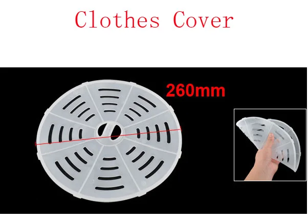 

White Soft Plastic Washing Machine Dryer Cover Protector 260mm 4pcs