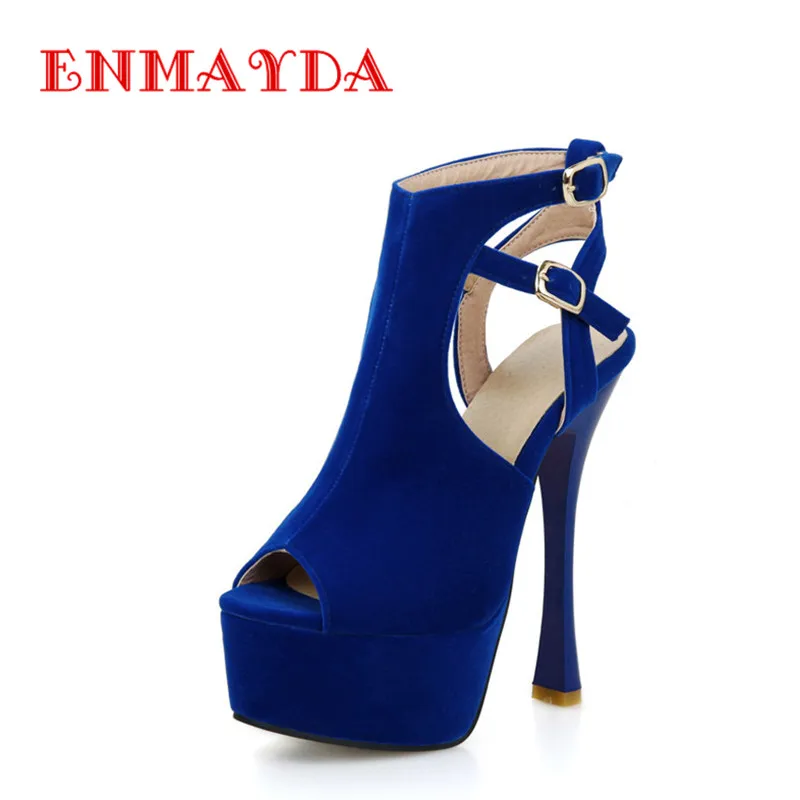 ENMAYDA Sexy Tacones Altos Peep Toe Zapatos de Plataforma Mujer Slingsbacks  Fiesta de Primavera y Otoño Bombas de tacón de Aguja Bombas Sandalias Zapatos  Azules|blue shoes|platform shoesheels peep toe - AliExpress