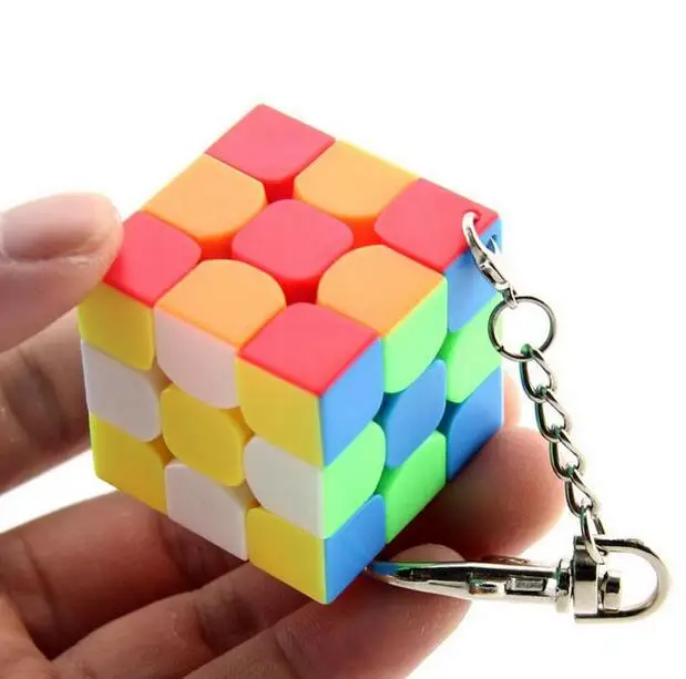 Cuberspeed MoYu Cubing классная мини 3x3x3 матовый прозрачный пазл брелок 3,0 см