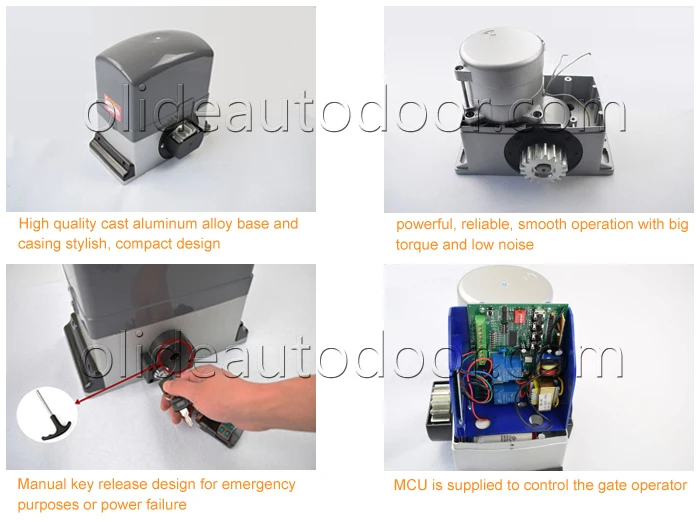 Двигатель переменного тока Дистанционное открывание ворот сверхмощный, двигатель раздвижных ворот переменного тока с дистанционным управлением