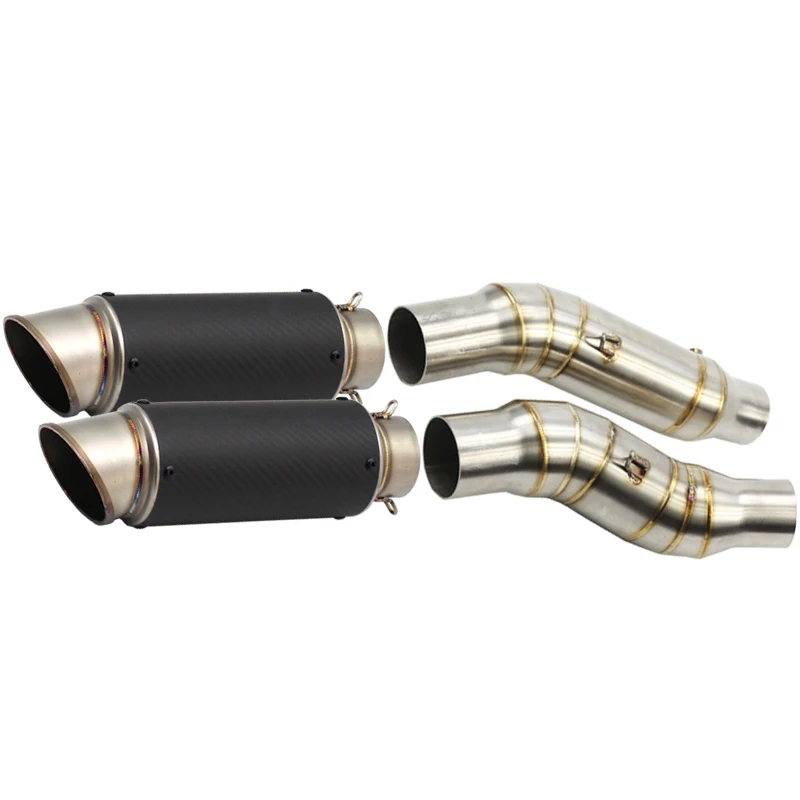 

Austin Racing Carbon Fiber Motorcycle Exhaust Full System Mid Link Pipe for Z1000 2010-2017 With DB killer
