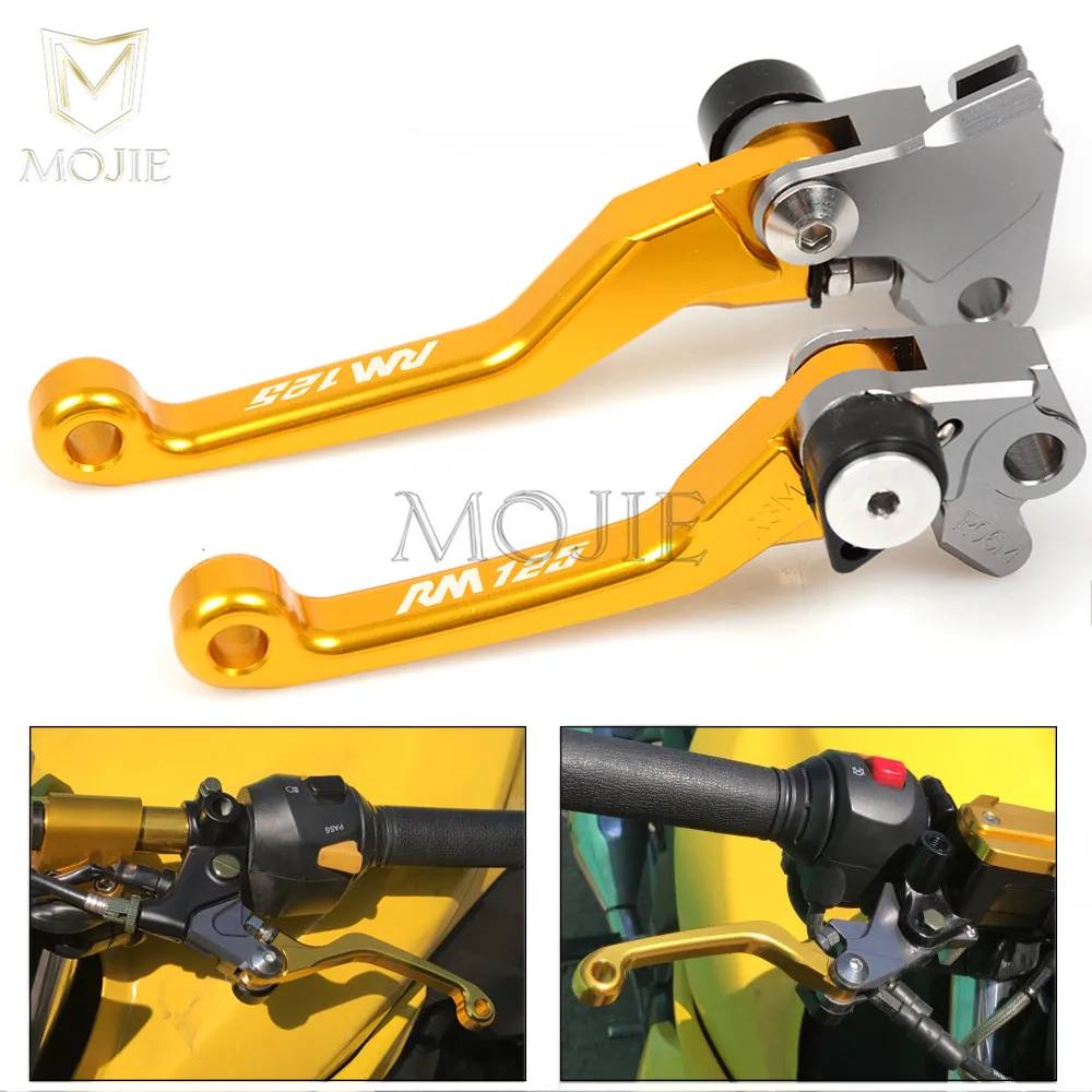 Для Suzuki RM 85 125 250 RMZ S 450 SB XC DR 250R DRZ 400S 400SM RMZ450 250SB 250XC DR250R поворотные тормозные рычаги